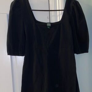 Wild Fable Black Puff Sleeve Dress